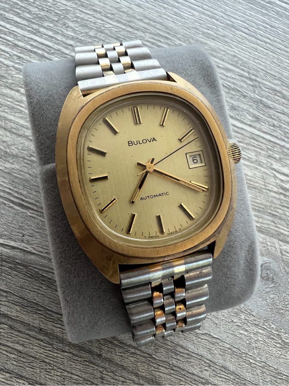Bulova Gold-Tone Automatic Watch Stainless steel bracelet